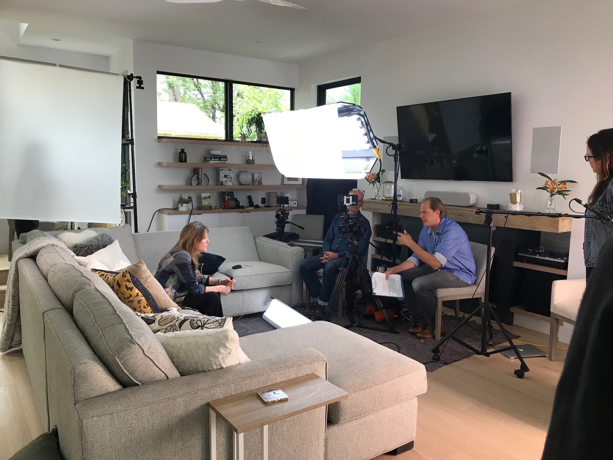 Behind the scenes with Marianne Williamson